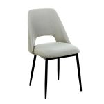 MADISON L. BEIGE ΥΦΑΣΜΑ ΚΑΡΕΚΛΑ ΜΕΤΑΛΛΙΚΗ 45X54X49-83εκ.