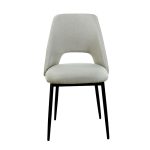 MADISON L. BEIGE ΥΦΑΣΜΑ ΚΑΡΕΚΛΑ ΜΕΤΑΛΛΙΚΗ 45X54X49-83εκ. - Image 2