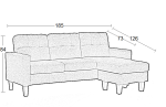 LIANA S BLACK PVC ΓΩΝΙΑ 185Χ126X84εκ. - Image 3