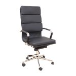 A9944 ΜΑΥΡΟ PU ΠΟΛΥΘΡΟΝΑ ΓΡΑΦΕΙΟΥ 55X60X51-115/61-125εκ.