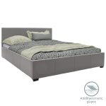 Κρεβάτι Norse pakoworld  pu γκρι ματ με αποθηκευτικό χώρο 160x200εκ