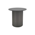 Βοηθητικό τραπέζι Dovel pakoworld mdf σε μαύρη απόχρωση Φ50x45εκ - Image 2