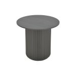 Βοηθητικό τραπέζι Dovel pakoworld mdf σε μαύρη απόχρωση Φ50x45εκ - Image 3