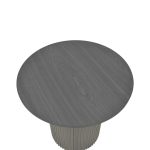 Βοηθητικό τραπέζι Dovel pakoworld mdf σε μαύρη απόχρωση Φ50x45εκ - Image 4