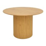 Τραπέζι Karulo pakoworld mdf σε sonoma απόχρωση Φ120x76εκ - Image 2