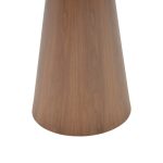 Βοηθητικό τραπέζι Donda pakoworld mdf-μέταλλο καρυδί Φ45x50εκ - Image 3