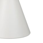 Τραπέζι σαλονιού Coozlin Inart sintered stone σε απόχρωση λευκό μαρμάρου με λευκό μέταλλο Φ70x40εκ - Image 3