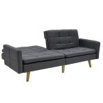 Καναπές-κρεβάτι Flexible pakoworld σε ανθρακί ύφασμα 198x87x76εκ - Image 6