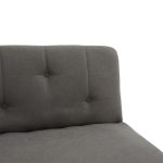 Καναπές-κρεβάτι Breathe pakoworld ύφασμα ανθρακί 167x77x73εκ - Image 6