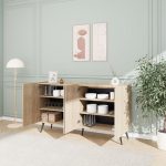 Μπουφές Kudro pakoworld σε oak απόχρωση 180x43x100εκ - Image 3