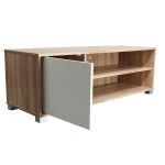 Έπιπλο τηλεόρασης Ellon pakoworld μελαμίνης sonoma-λευκό 120x40x41εκ. - Image 3