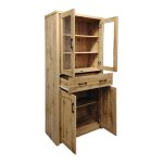 Βιτρίνα-ντουλάπα Nisso pakoworld σε oak απόχρωση 80x40x183.5εκ - Image 2