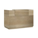 Γραφείο reception Lotus pakoworld σε χρώμα φυσικό 140x70x110εκ