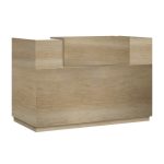 Γραφείο reception Lotus pakoworld σε χρώμα φυσικό 180x70x110εκ