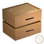 Κομοδίνο Sonlen pakoworld mdf σε oak απόχρωση 60x40x44.5εκ