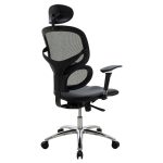 Καρέκλα γραφείου διευθυντή Freedom pakoworld Premium Quality μαύρο pu-mesh - Image 3