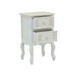 Κομοδίνο Pazlen Inart mdf σε λευκή αντικέ απόχρωση 40x45x65εκ - Image 3