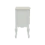 Κομοδίνο Pazlen Inart mdf σε λευκή αντικέ απόχρωση 40x45x65εκ - Image 4