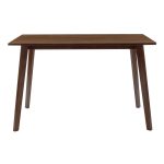 Τραπέζι Benson pakoworld MDF σε καρυδί απόχρωση 120x75x75εκ - Image 2