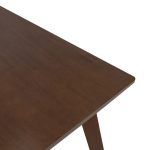 Τραπέζι Benson pakoworld MDF σε καρυδί απόχρωση 120x75x75εκ - Image 3