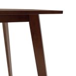 Τραπέζι Benson pakoworld MDF σε καρυδί απόχρωση 120x75x75εκ - Image 4