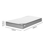 Στρώμα Perfecto pakoworld Continuous springs μονής όψης ανώστρωμα 18-20cm 120x200εκ - Image 6