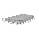 Στρώμα Klaudia pakoworld Continuous spring μονής όψης 17-18cm 120x200εκ - Image 4
