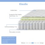 Στρώμα Klaudia pakoworld Continuous spring   μονής όψης 17-18cm 160x200εκ - Image 2