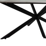 Τραπέζι Bethan pakoworld sintered stone λευκό μαρμάρου-μαύρο 180x90x75εκ - Image 5