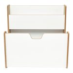 Ραφιέρα Crane pakoworld φυσικό-λευκό mdf 57x34x55εκ - Image 3