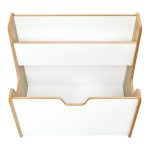 Ραφιέρα Crane pakoworld φυσικό-λευκό mdf 57x34x55εκ - Image 4