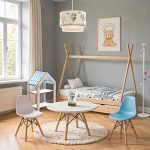 Ραφιέρα τ. Montessori Zoilen pakoworld λευκό-μπλε mdf 50x30x80εκ - Image 2