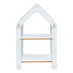 Ραφιέρα τ. Montessori Zoilen pakoworld λευκό-μπλε mdf 50x30x80εκ - Image 3