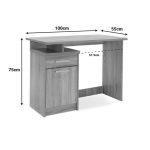 Γραφείο εργασίας Looney pakoworld χρώμα castillo-μπλε 100x55x75εκ - Image 6