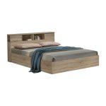 Κρεβάτι OLYMPUS pakoworld σε sonoma απόχρωση 140x200εκ