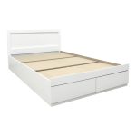 Κρεβάτι Olympus pakoworld με συρτάρι σε λευκή απόχρωση 100x200εκ - Image 3