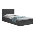 Κρεβάτι Olympus pakoworld με συρτάρι σε wenge απόχρωση 100x200εκ