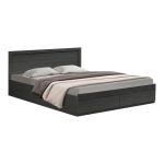 Κρεβάτι Olympus pakoworld με συρτάρι σε wenge απόχρωση 150x200εκ