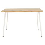 Τραπέζι Cuba pakoworld MDF sonoma-λευκό 120x80x75εκ - Image 2