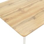 Τραπέζι Cuba pakoworld MDF sonoma-λευκό 120x80x75εκ - Image 4