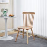 Καρέκλα Melia pakoworld rubberwood σε φυσική απόχρωση 45x51x87εκ - Image 2