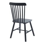 Καρέκλα Melia pakoworld rubberwood σε μαύρη απόχρωση 45x51x87εκ - Image 3