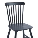 Καρέκλα Melia pakoworld rubberwood σε μαύρη απόχρωση 45x51x87εκ - Image 6