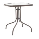 Tραπεζαρία Obbi-Watson pakoworld σετ 3τεμ καφέ μέταλλο-pe rattan 60x60x70εκ - Image 2