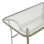 Τραπέζι Ensure pakoworld μέταλλο σαμπανιζέ-γυαλί 140x80x70εκ - Image 4