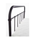 Κρεβάτι ArteLibre LIBERTY Μεταλλικό Sandy Black 209x124x93cm (Στρώμα 120x200cm) - Image 7