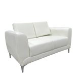 Καναπές Διθέσιος ArteLibre ELFRIC Λευκό PU 142x81x81cm