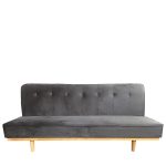 Καναπές Κρεβάτι Τριθέσιος ArteLibre CELESTE Γκρι Ύφασμα 193x85x88cm