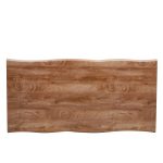 Τραπέζι Τραπεζαρίας ArteLibre AOSA Honey Maple/Μαύρο MDF/Μέταλλο 160x90x76cm - Image 5