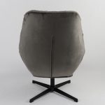 Πολυθρόνα ArteLibre CHANTIERI Γκρι Ύφασμα/Μέταλλο 94x71x83cm - Image 5